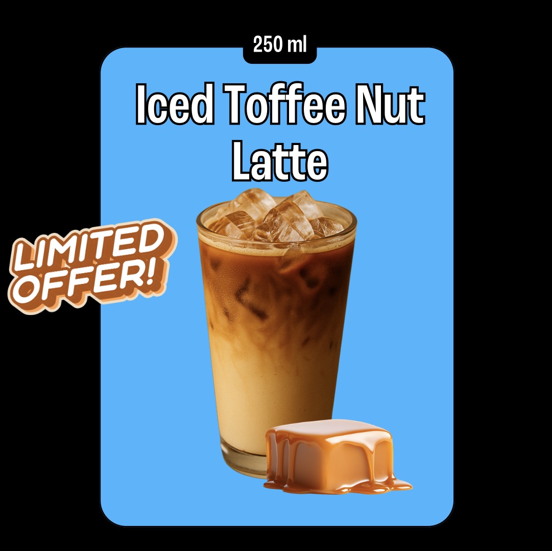 Iced Toffee Nut Latte